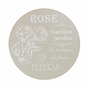 Стол металлический обеденный Garden Relax Fleurs металл кремовый Фото 2