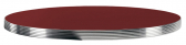Столешница круглая PEDRALI Laminate Aluminium Edge ЛДСП, алюминий темно-красный, алюминиевый Фото 1