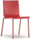 Стул пластиковый PEDRALI Kuadra XL сталь, технополимер красный Фото 1