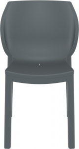Стул пластиковый Siesta Contract Nora стеклопластик, полипропилен темно-серый Фото 7