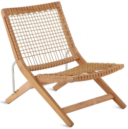 Стул лаунж деревянный плетеный складной-thumbs-Фото1