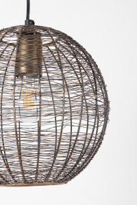 Светильник подвесной Garden Relax Inay металл латунный Фото 3