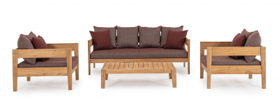 Столик кофейный деревянный Garden Relax Kobo тик Фото 14