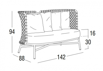 Диван плетеный с подушками-thumbs-Фото3