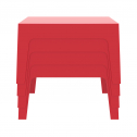 Столик пластиковый журнальный Siesta Contract Box Table полипропилен красный Фото 6