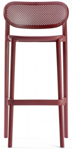 Стул пластиковый барный Gaber Nuta Stool 78 технополимер бордовый Фото 5