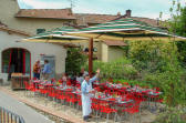 Зонт профессиональный двухкупольный 4х8 м Eden Garden Gemelli Split дерево/железо, акрил Фото 19