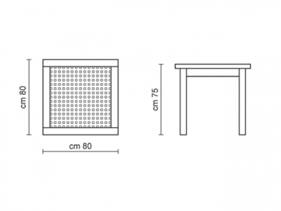 Стол деревянный обеденный Amici Atos Table Green ироко Фото 2