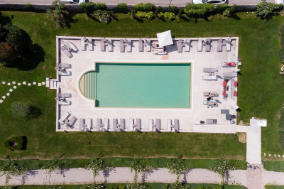 Шезлонг-лежак пластиковый Nardi Atlantico стеклопластик, текстилен тортора Фото 42