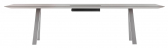 Стол с каналом для протяжки проводов PEDRALI Arki-Table CC Compact сталь, алюминий, компакт-ламинат HPL бежевый, темно-серый Фото 1
