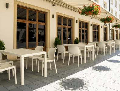 Стул пластиковый Siesta Contract Nora стеклопластик, полипропилен белый Фото 5