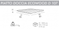 Поддон для уличного душа Ecowood D 107