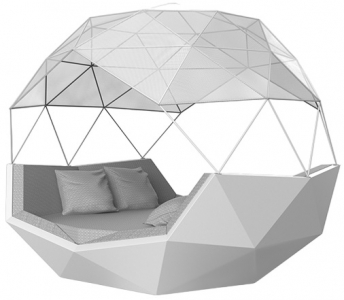 Лаунж-лежак двухместный Vondom Iglu Basic полиэтилен, ткань Фото 1