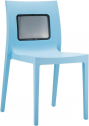 Стул пластиковый Siesta Contract Lucca-T пластик, поликарбонат светло-голубой Фото 1