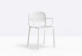 Кресло пластиковое PEDRALI Dome стеклопластик белый Фото 4