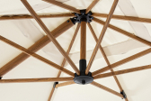 Зонт садовый 3х3 м Garden Relax Orion алюминий, полиэстер под дерево, слоновая кость Фото 10