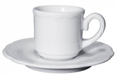Кофейная пара для эспрессо Ancap Vienna фарфор белый Фото 1