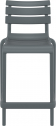 Стул пластиковый полубарный Siesta Contract Helen Bar 65 стеклопластик темно-серый Фото 8