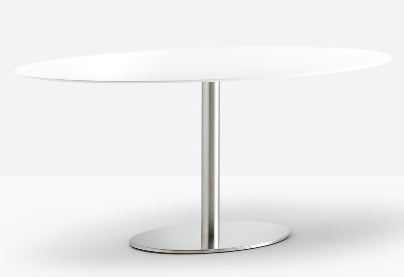 Стол обеденный Inox Ellittico