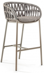 Кресло барное плетеное с подушкой-thumbs-Фото1