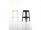 Табурет пластиковый барный PEDRALI Rubik поликарбонат черный Фото 5
