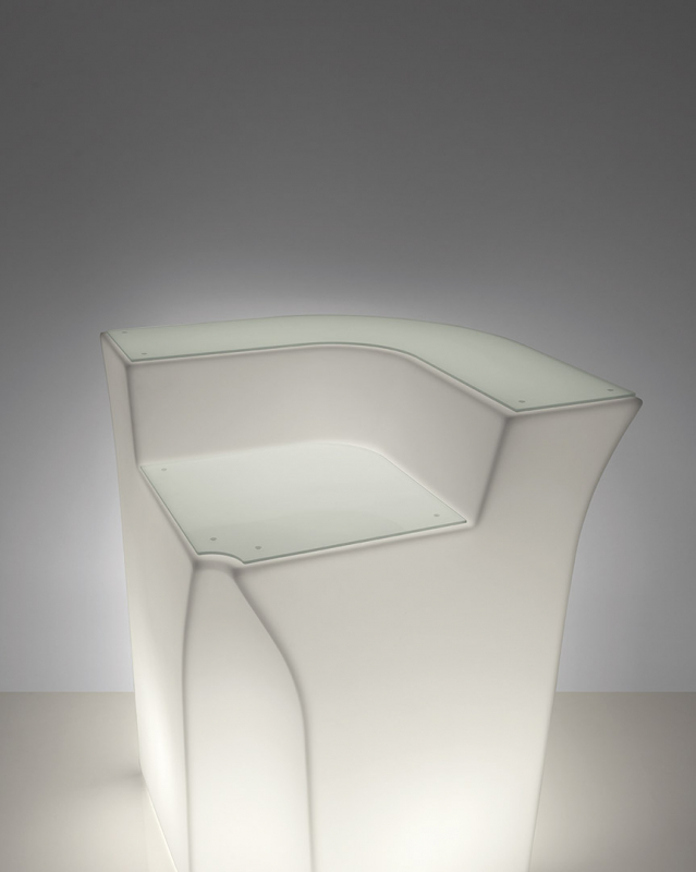 Столешница стеклянная на верх барной стойки Jumbo Corner Top