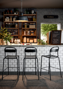 Стул барный металлический Colos Stecca 5 алюминий Фото 8