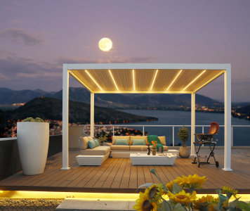 Пергола моторизованная 3х4 м Tagliamento Pergola 120 Series алюминий Фото 6