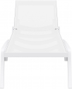 Шезлонг-лежак пластиковый Siesta Contract Pacific стеклопластик, текстилен белый Фото 13