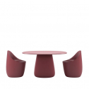 Стол обеденный ламинированный Qeeboo Cobble 135 полиэтилен, компакт-ламинат HPL индийский красный Фото 5