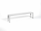 Скамейка металлическая Nardi Rio Bench алюминий белый Фото 5