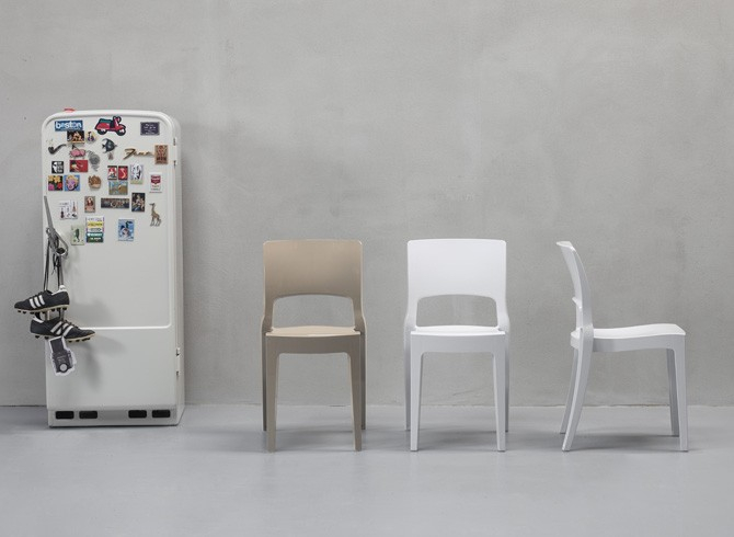 Стул пластиковый Isy Technopolymer, тортора