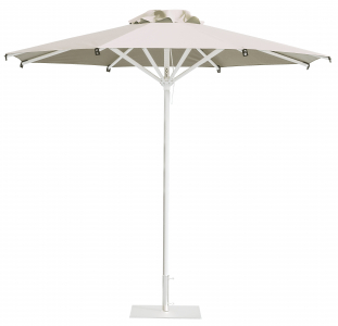 Зонт профессиональный Ø3.5 м Scolaro Rimini Standard алюминий, акрил белый, слоновая кость Фото 7