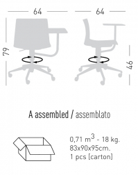 Стул офисный пластиковый со столиком-thumbs-Фото3