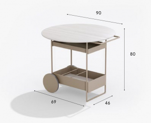Стол сервировочный металлический-thumbs-Фото3
