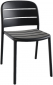 Стул пластиковый PAPATYA Beykoz-S стеклопластик антрацит Фото 1