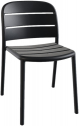 Стул пластиковый PAPATYA Beykoz-S стеклопластик антрацит Фото 1