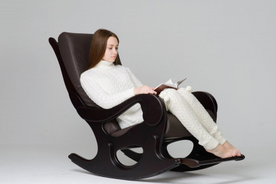 Кресло-качалка IM-Design Leset 101 МДФ, экокожа Фото 3