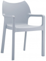 Кресло пластиковое Siesta Contract Diva стеклопластик серебристый Фото 1