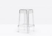 Табурет прозрачный полубарный PEDRALI Rubik поликарбонат прозрачный Фото 5