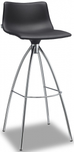 Стул барный пластиковый Scab Design Daylight Pop сталь, поликарбонат, искусственная кожа хром Фото 1