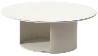 Столик металлический кофейный Grattoni Cosy алюминий белый Фото 1