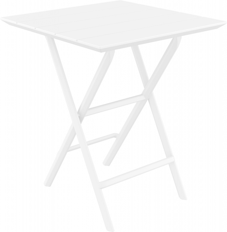 Стол пластиковый складной Helen Folding Table 60, белый, 600х600х740 мм