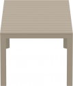Стол пластиковый раздвижной Siesta Contract Atlantic Table 210/280 алюминий, полипропилен бежевый Фото 10