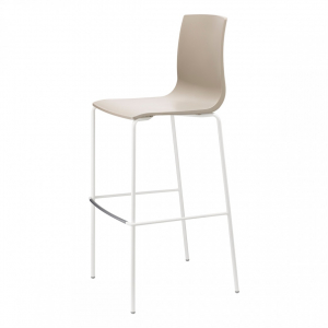 Стул барный пластиковый Scab Design Alice Barstool сталь, технополимер лен, тортора Фото 5