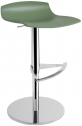 Табурет пластиковый барный PAPATYA X-Treme B Pro сталь, стеклопластик полированный, хромированный, зеленый Фото 1