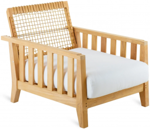 Кресло плетеное с подушкой-thumbs-Фото1