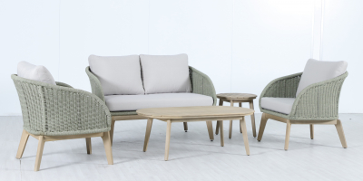 Столик деревянный кофейный Tagliamento Madrague акация светлый тик Фото 11