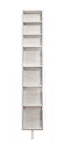 Поворотный зеркальный шкаф Shelf.On Зум Шелф ЛДСП беленый дуб Фото 2