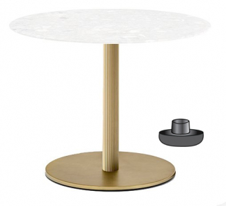 Подстолье металлическое PEDRALI Blume Table сталь, алюминий золотистый Фото 1